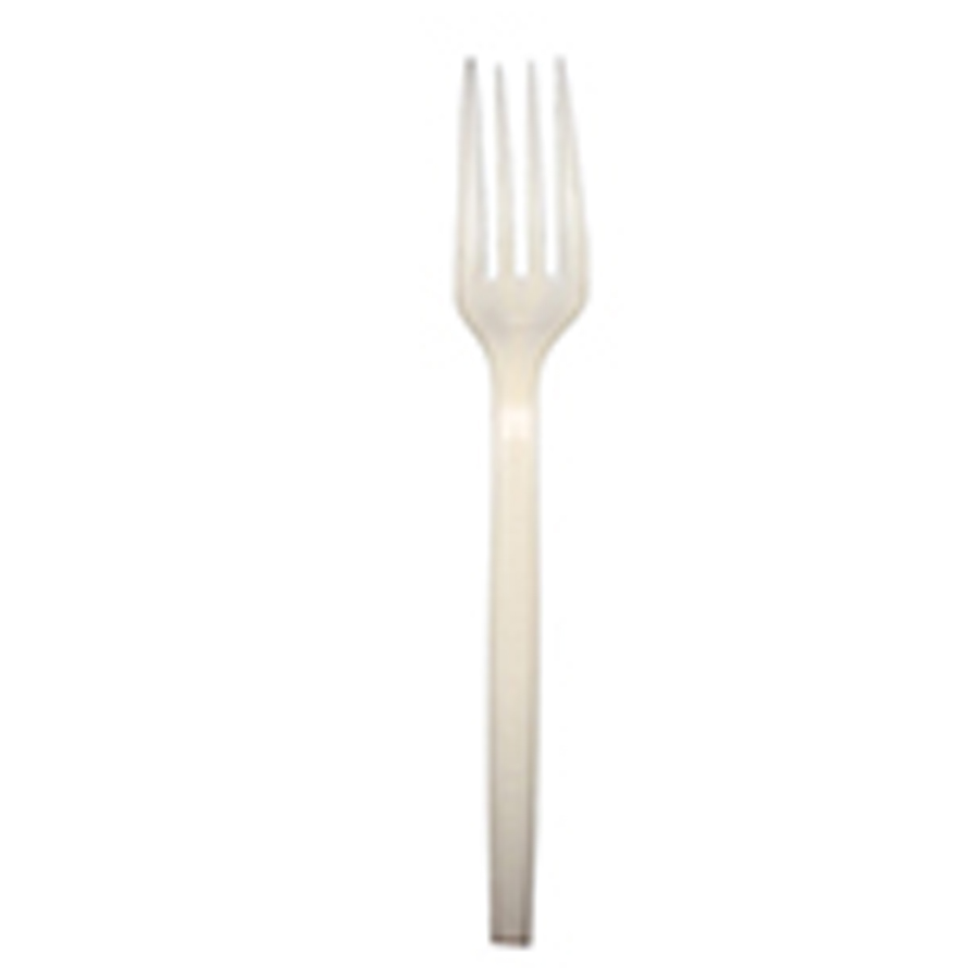 Plastic Fork Med Beige Biodegradeable 1000/cs