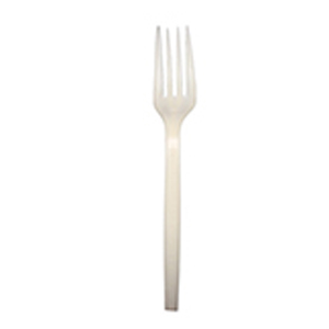 Plastic Fork Med Beige Biodegradeable 1000/cs