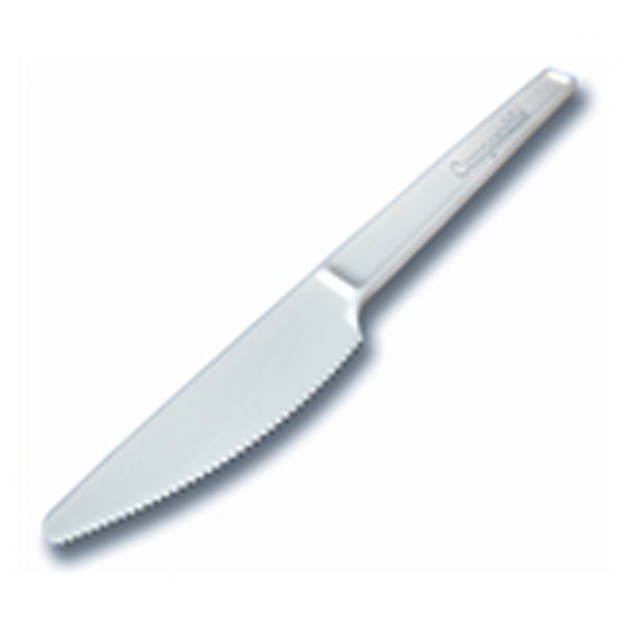 Plastic Knife Med Beige Biodegradable 1000/cs