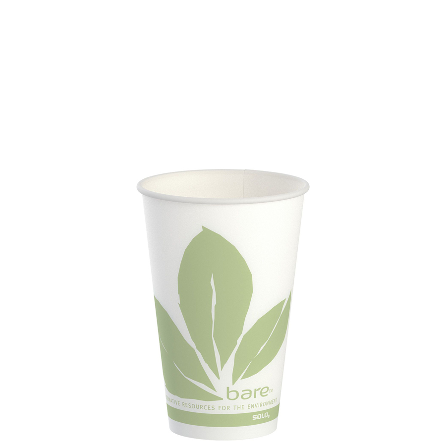 Paper Cold Cup 12oz Bare Waxed 2000/cs
