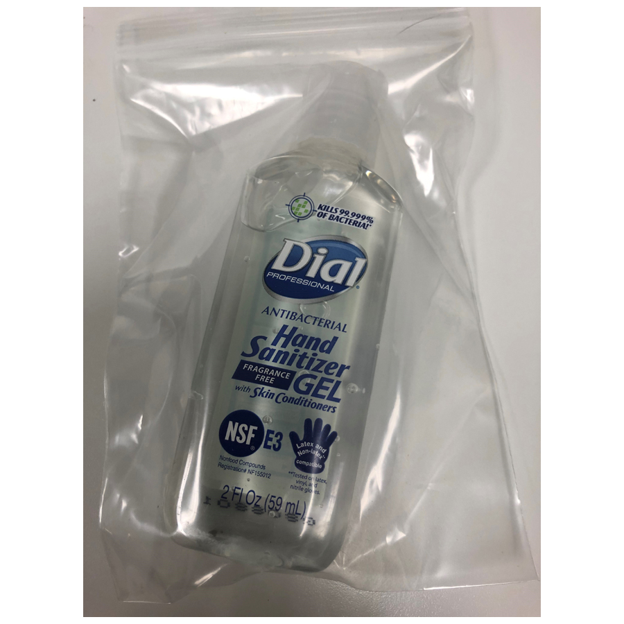 Dial Hand Sanitizer 2oz Bottle Fragrance Free Ea