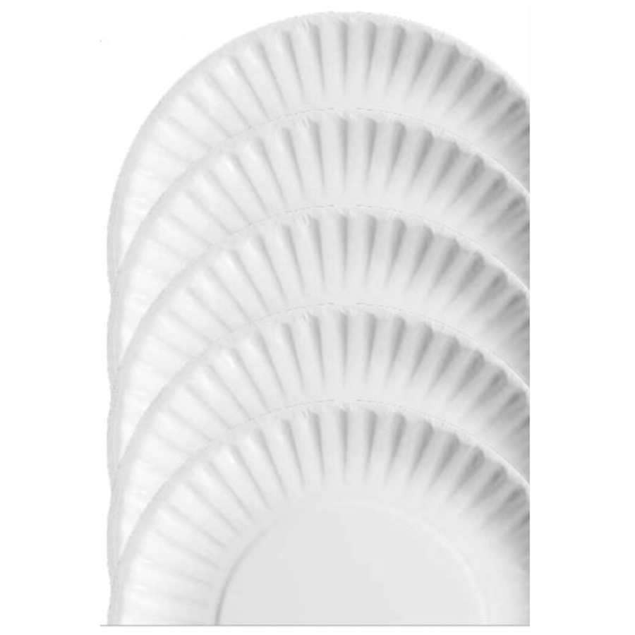 Paper Plate Uncoated  6" White 1000/cs