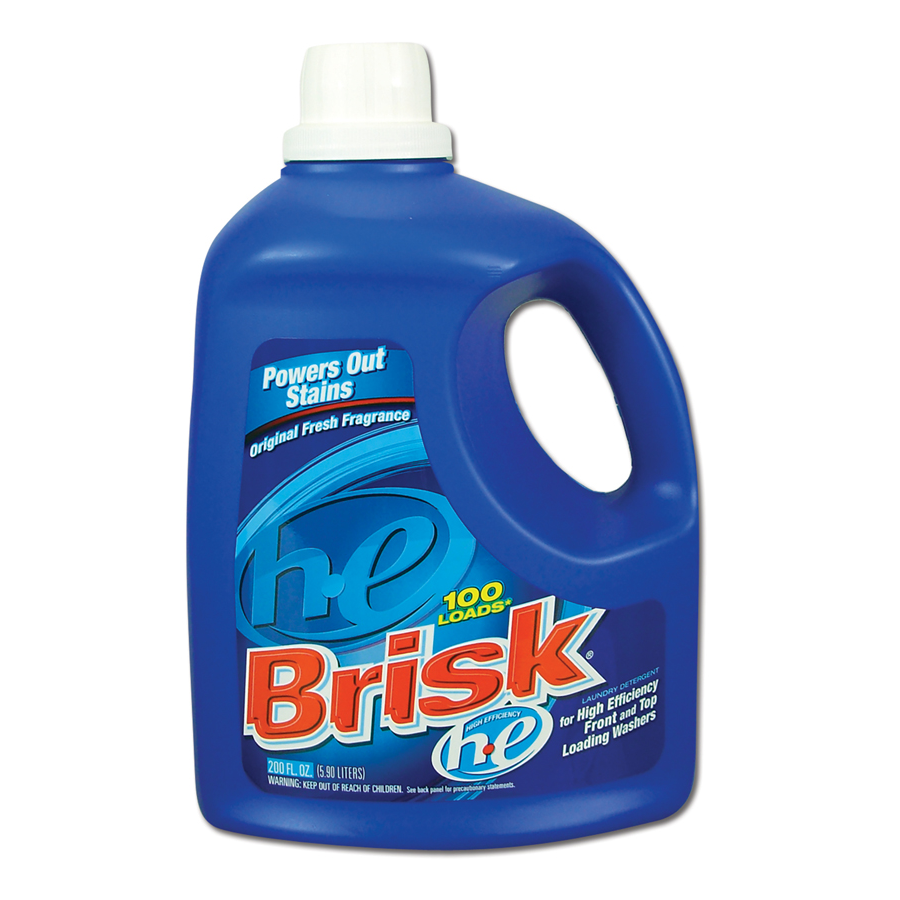 Brisk Laundry Detergent He Liquid 200oz 2/cs