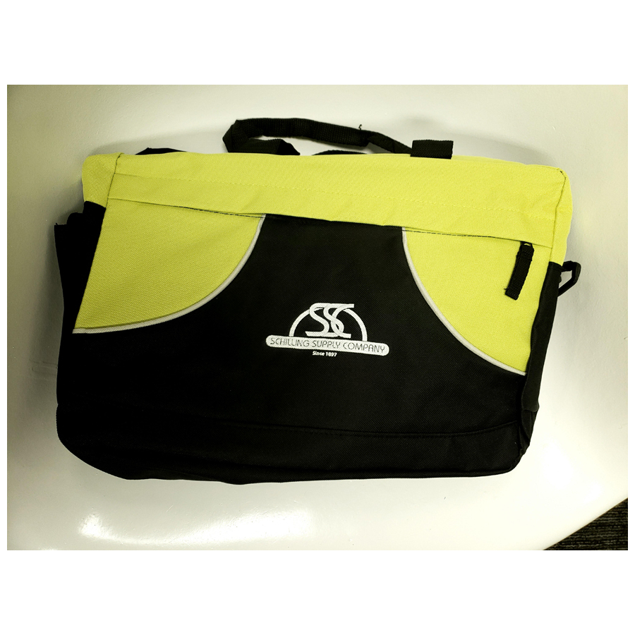 Black/Safety Yellow Brief Bag W/Logo Each
