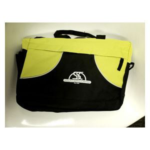 Black/Safety Yellow Brief Bag W/Logo Each