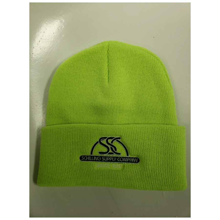 SSC Logo Winter Beanie Safety Yellow Each
