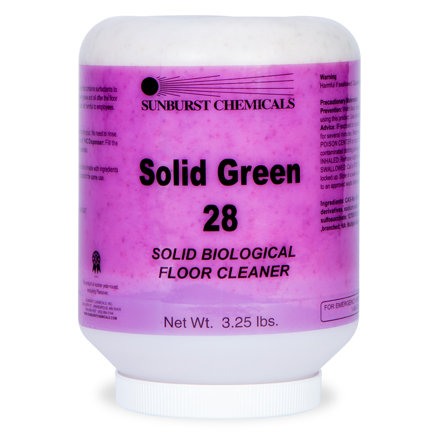 Solid Green #28 Bio Floor Cleaner 3.25lb Ea