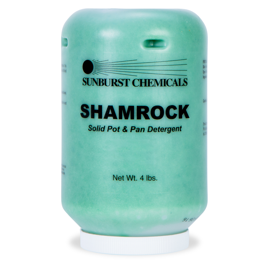 Shamrock Pot & Pan Detergent Solid 4lb 1/cs