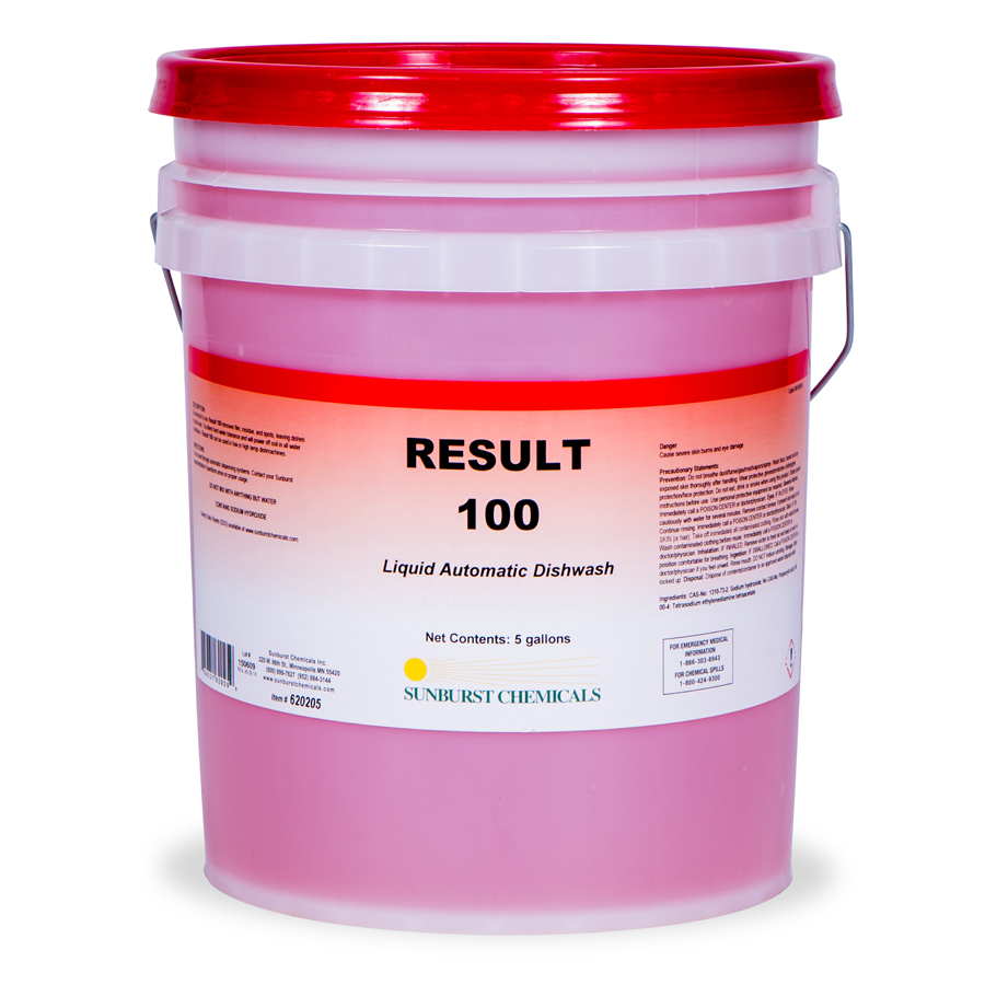 Result 100 Dish Detergent 5 Gal Pail