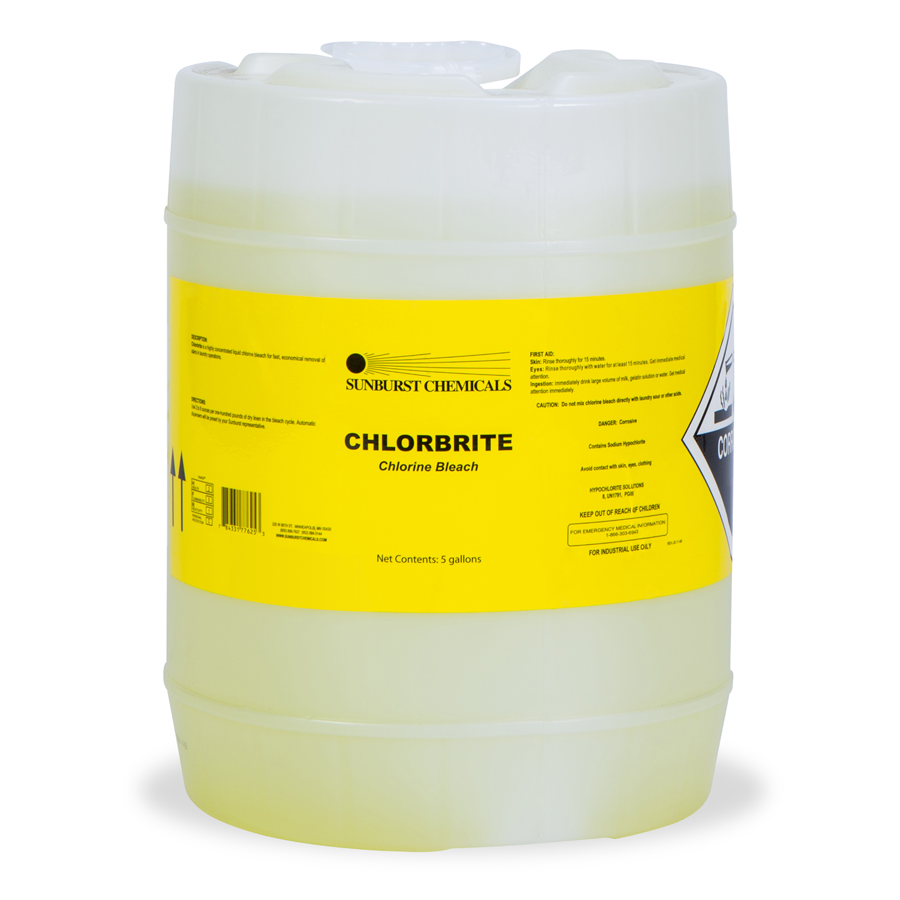 Chlorbrite Chlorine Bleach 5 gallon