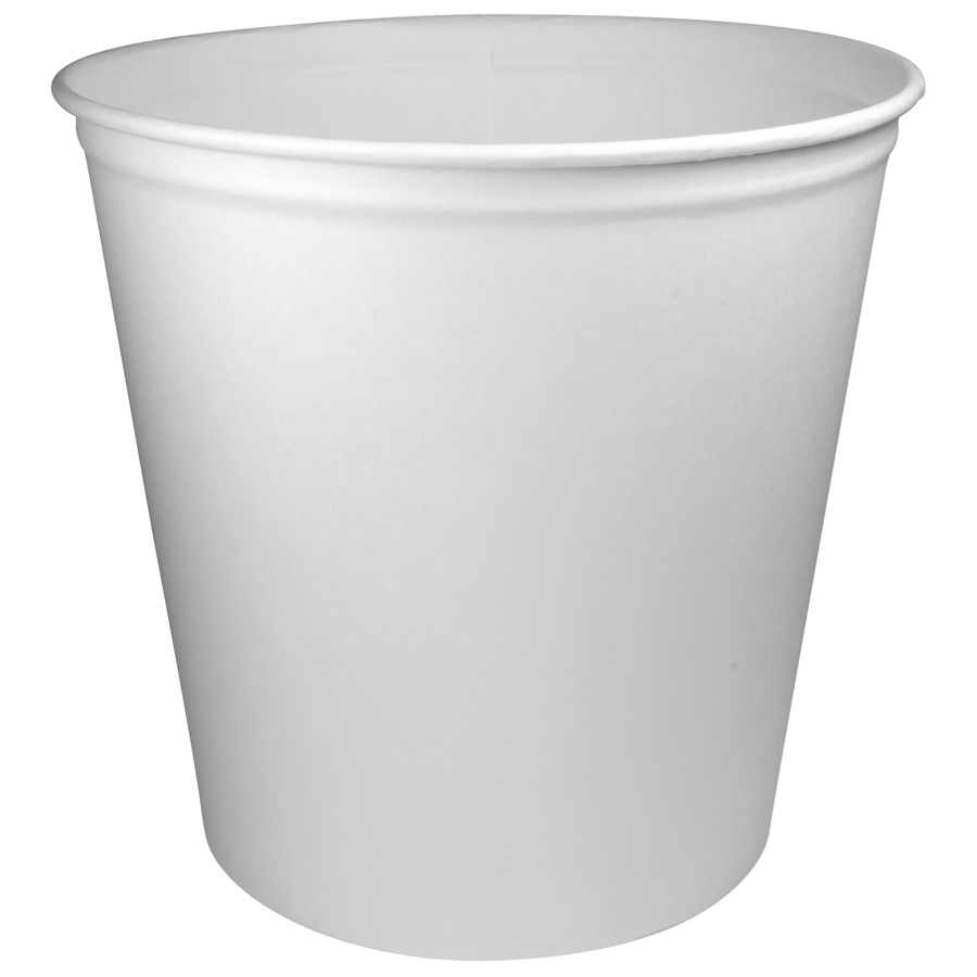 Paper Food Tub White 165oz 100/cs