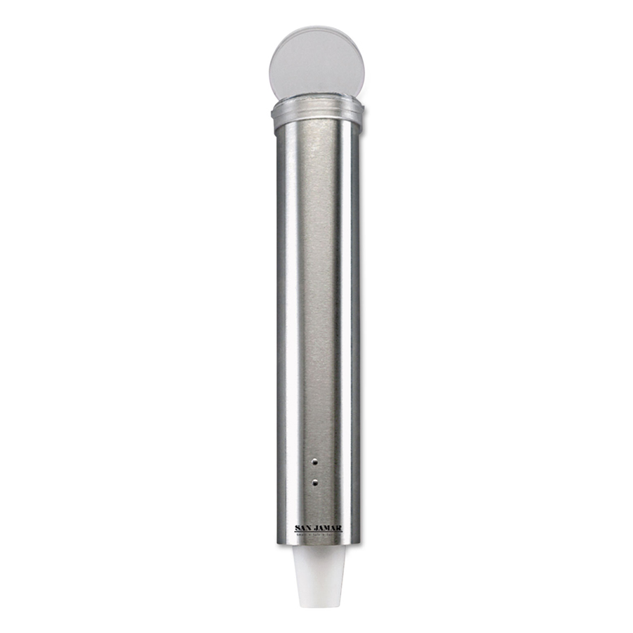 Cup Dispenser Stainless Fits 3-5oz Wall Mount ea
