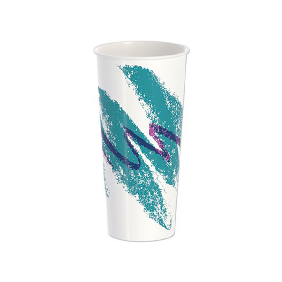 Paper Cold Cup 24oz Jazz Double Side 1000/cs