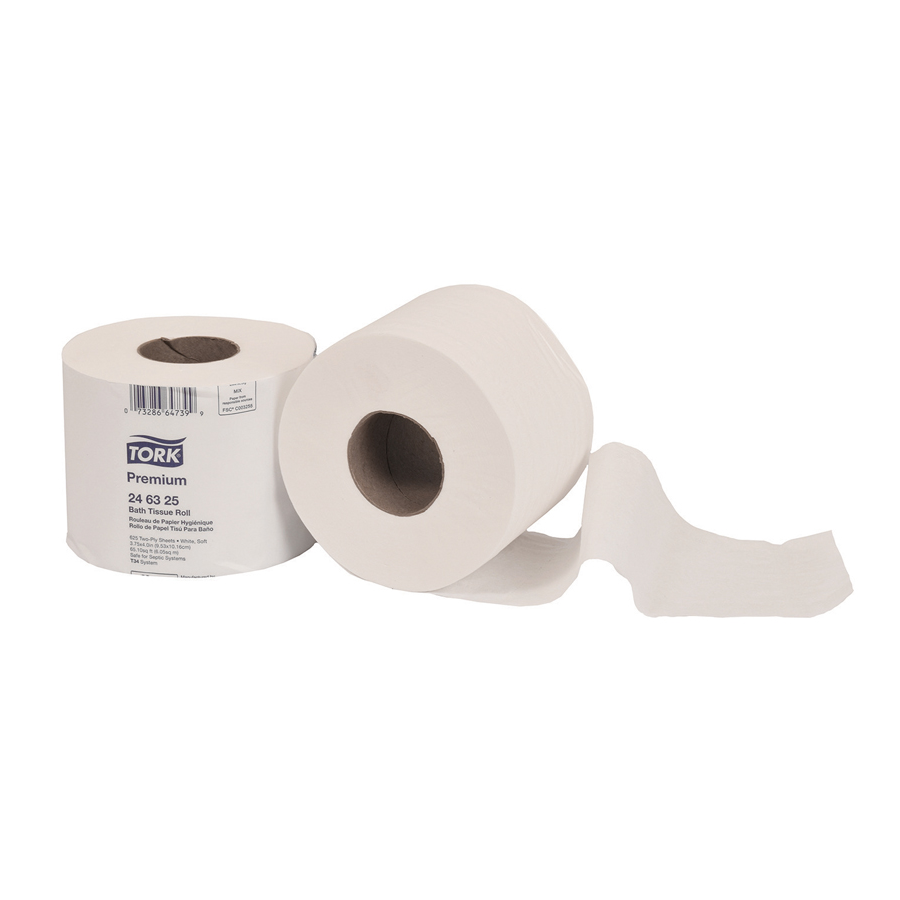 Bath Tissue Tork Premium 2-Ply 625/rl 48/cs