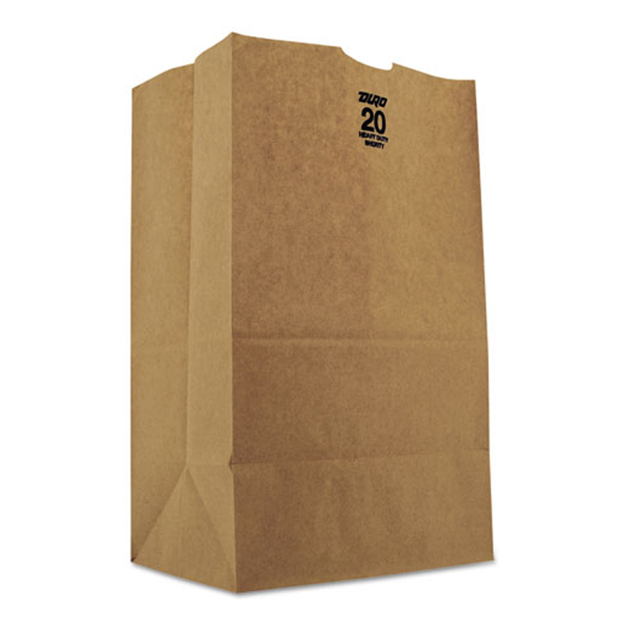 Paper Bag Brown 20# Sqt 8"X6"X14" 50#Bs 400/bl