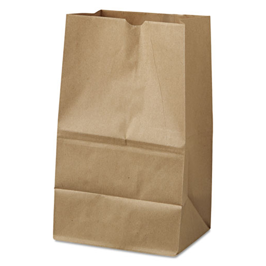 Paper Bag Brown Sqt 20# 8.5"X6"X14" 40#Bs 500/bl