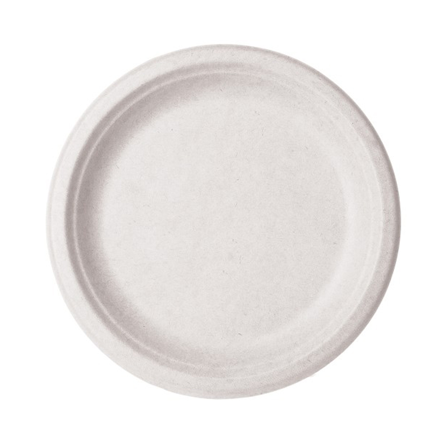Nourish Molded Fiber Plate 9" White 500/cs
