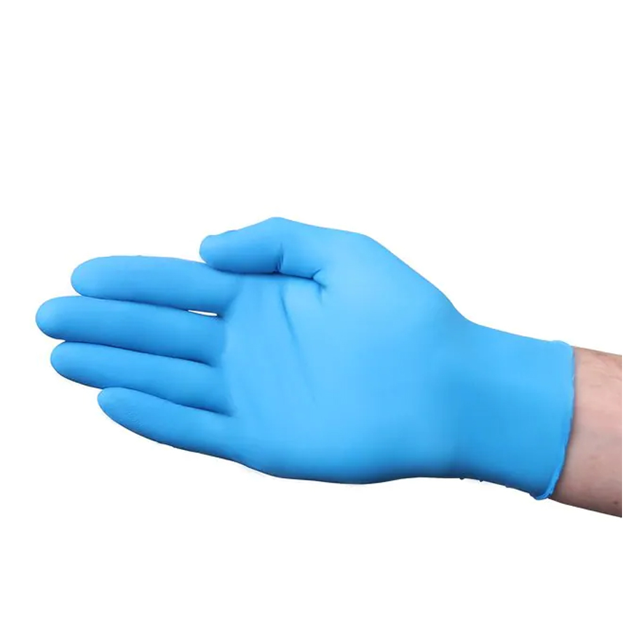 Nitrile Exam PF Blue 3.5mil Medium 10/100 Cs
