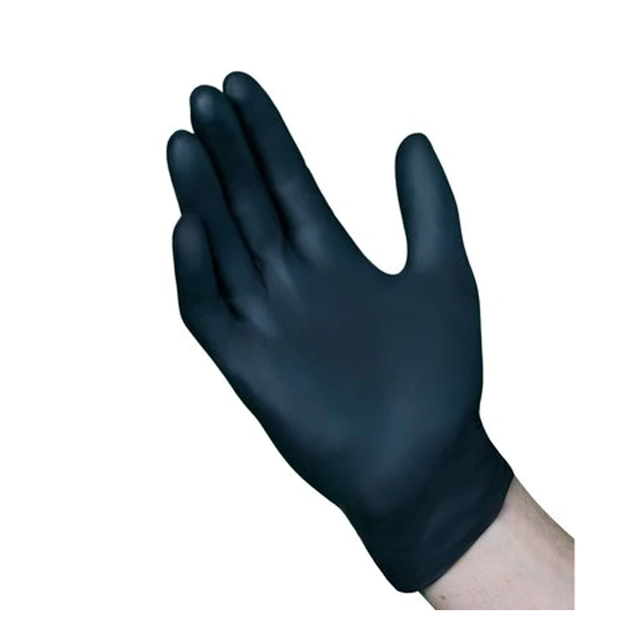 Nitrile Black PF Exam 5.5 mil Large 10/100 cs