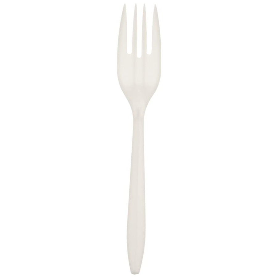 COMPANIONS FORK PP M/W WHITE BULK