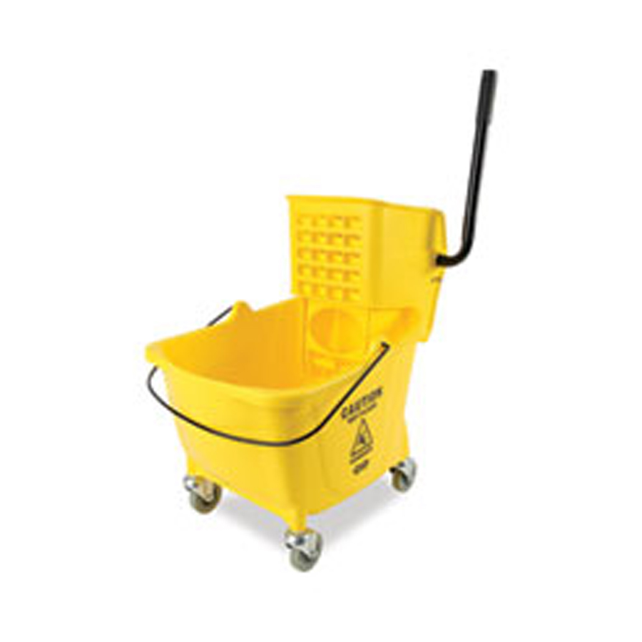 Mop Bucket Wringer Combo 35qt Side Press Yellow