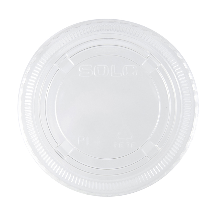 Portion Cup Lid Clear Fits 3.25-5.5oz 125/sv