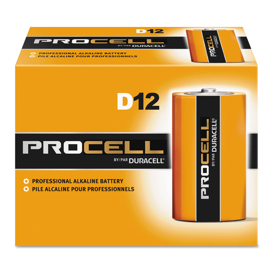 Procell Battery Size D 12/bx