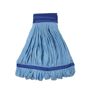 Microfiber Tube Wet Mop Blue Medium Each