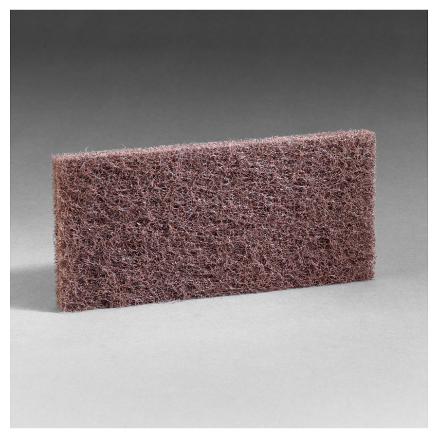 3M 8541 Doodlebug Brown Scrub Pad 4.6"X10" 5/bx