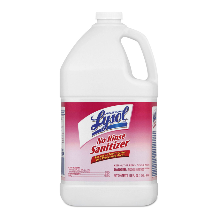 Schilling Supply Lysol No Rinse Sanitizer Gallon