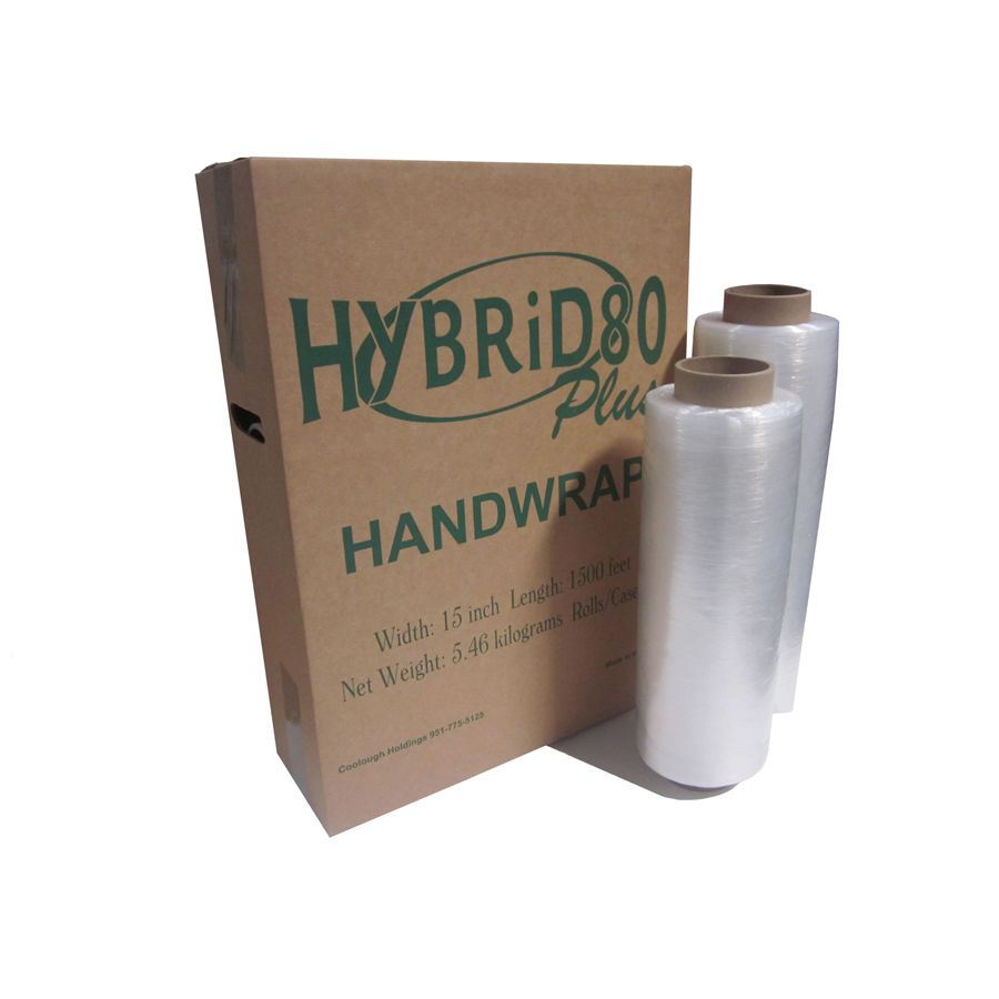 Stretch Film Hybrid 80 Gauge 4.5"X1000' 12/cs